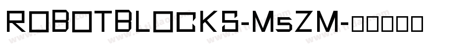 RobotBlocks-m5zm字体转换