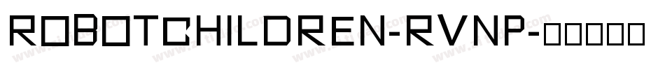 RobotChildren-rVnp字体转换