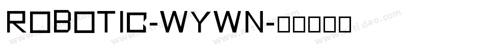 Robotic-WYwn字体转换