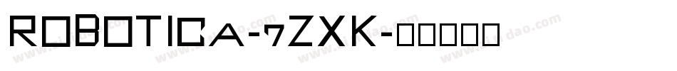 Robotica-7ZxK字体转换