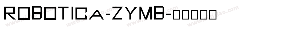 Robotica-ZYmB字体转换