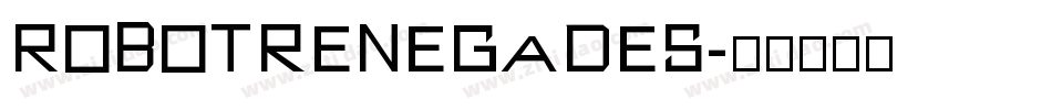 Robotrenegades字体转换