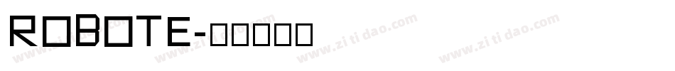 robote字体转换