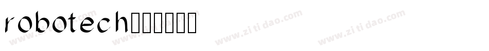 robotech字体转换