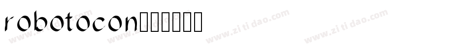 robotocon字体转换