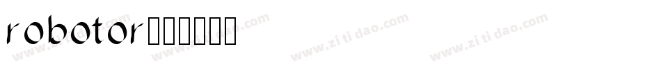 robotor字体转换