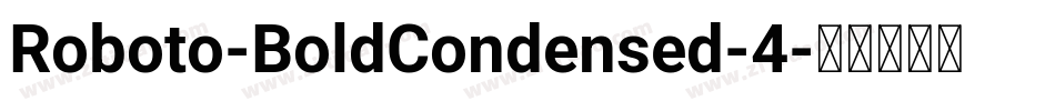 Roboto-BoldCondensed-4字体转换