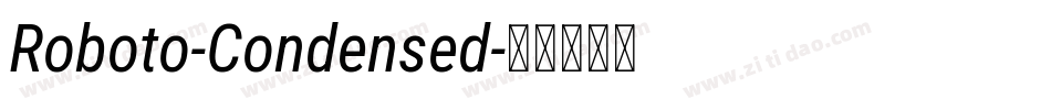 Roboto-Condensed字体转换