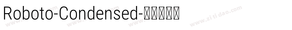 Roboto-Condensed字体转换