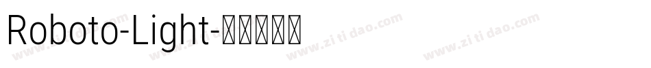 Roboto-Light字体转换