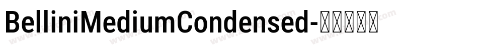 BelliniMediumCondensed字体转换 BelliniMediumCondensed字体转换