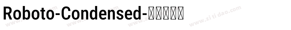 Roboto-Condensed字体转换