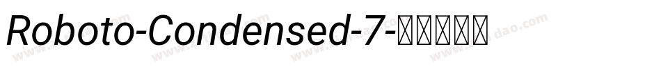 Roboto-Condensed-7字体转换