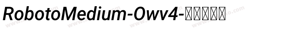 RobotoMedium-Owv4字体转换