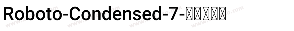 Roboto-Condensed-7字体转换
