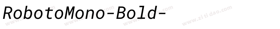 RobotoMono-Bold字体转换 RobotoMono-Bold字体转换