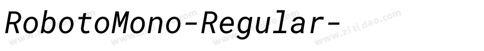 RobotoMono-Regular字体转换 RobotoMono-Regular字体转换