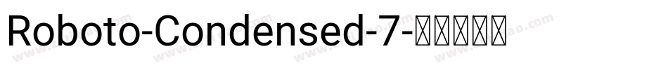 Roboto-Condensed-7字体转换
