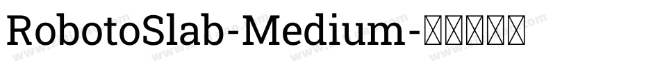 RobotoSlab-Medium字体转换