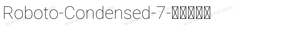 Roboto-Condensed-7字体转换