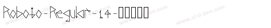 Roboto-Regular-14字体转换