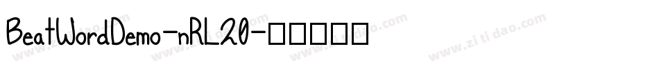 BeatWordDemo-nRL20字体转换