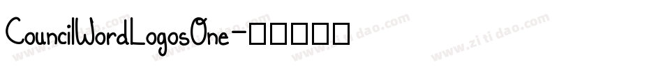 CouncilWordLogosOne字体转换