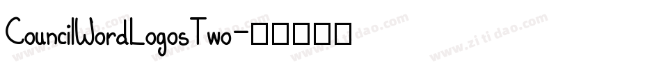 CouncilWordLogosTwo字体转换