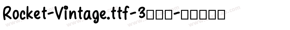Rocket-Vintage.ttf-3转换器字体转换