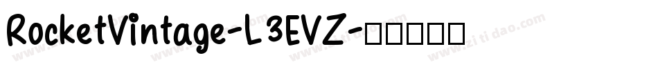 RocketVintage-L3EVZ字体转换