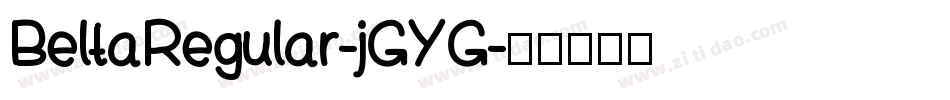 BeltaRegular-jGYG字体转换