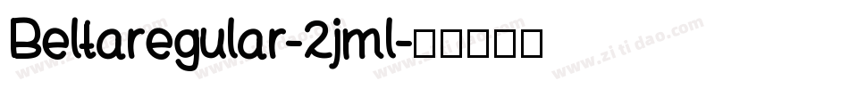 Beltaregular-2jml字体转换