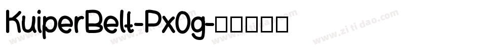 KuiperBelt-Px0g字体转换