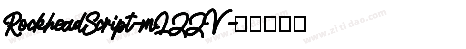 RockheadScript-mLZZV字体转换