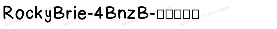 RockyBrie-4BnzB字体转换