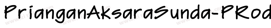 PrianganAksaraSunda-PRod字体转换