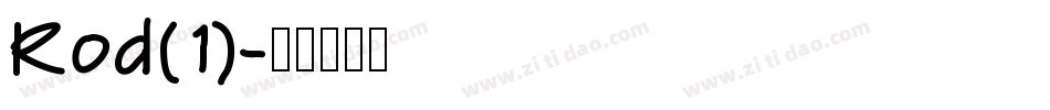 Rod(1)字体转换