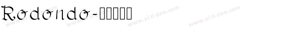 Rodondo字体转换