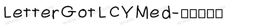 LetterGotLCYMed字体转换