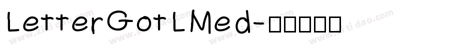 LetterGotLMed字体转换