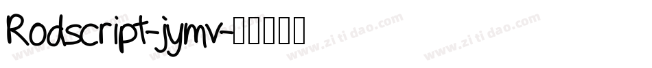 Rodscript-jymv字体转换