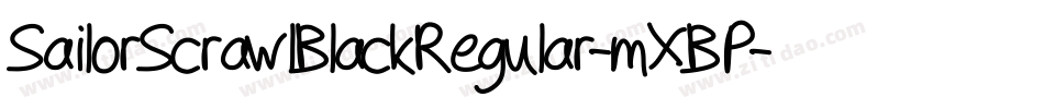 SailorScrawlBlackRegular-mXBP字体转换