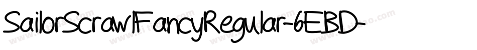 SailorScrawlFancyRegular-6EBD字体转换