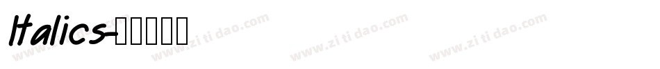 Italics字体转换