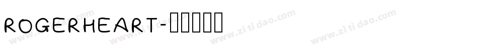 rogerheart字体转换