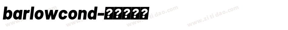 barlowcond字体转换
