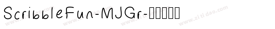 ScribbleFun-MJGr字体转换