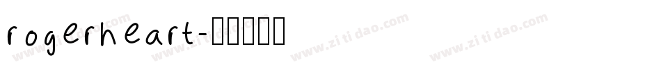 rogerheart字体转换
