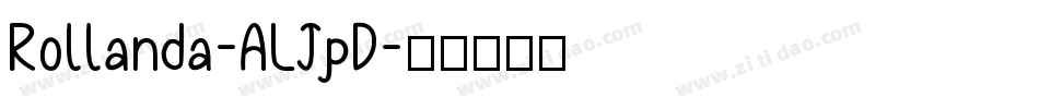 Rollanda-ALJpD字体转换