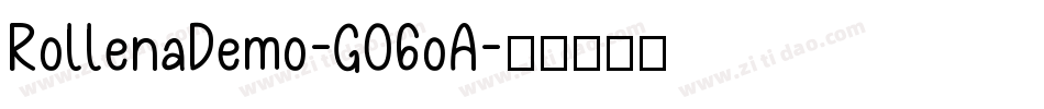 RollenaDemo-GO6oA字体转换